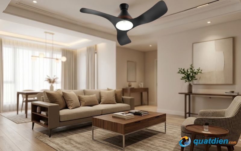 Quạt trần Panasonic 3 cánh có remote F-48DGL