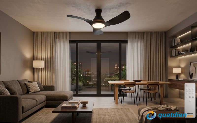 Quạt trần Panasonic F-48DGL – Nhỏ gọn, điều khiển thông minh