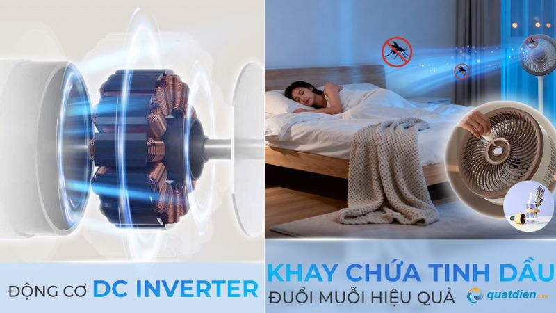 Quạt tuần hoàn Sharp PJ-CD227V-W công suất 24W tiết kiệm điện