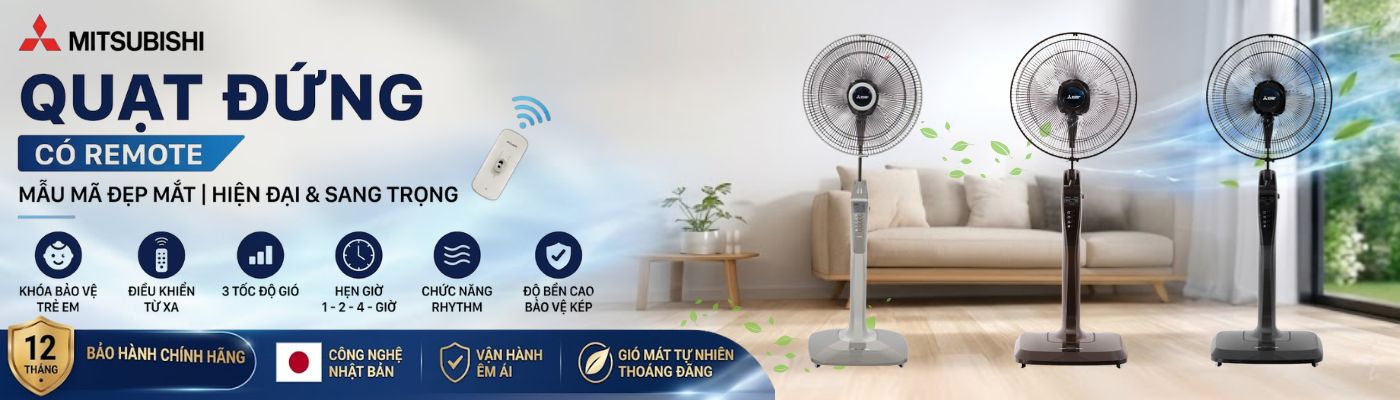 quạt đứng Mitsubishi chính hãng giá tốt