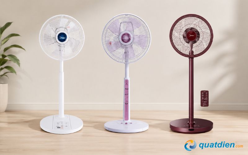 Mẫu quạt lửng Mitsubishi thiết kế nhiều màu hoạt động êm 