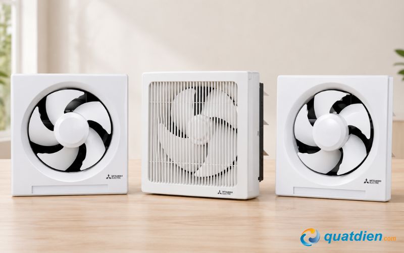 Quạt hút âm trần Mitsubishi hoạt động êm, hút mùi tốt
