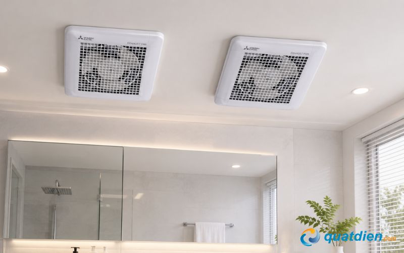 Quạt hút tường Mitsubishi bền bỉ, lưu thông không khí hiệu quả