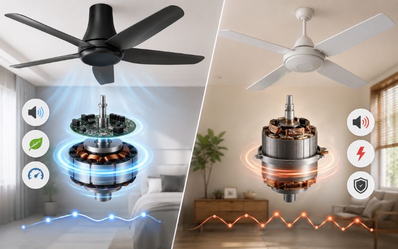 So sánh động cơ của Panasonic với Mitsubishi