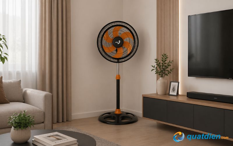 Quạt đứng ASIAVINA Turbo Plus VY639892 – Gió mạnh, nhiều mức chỉnh