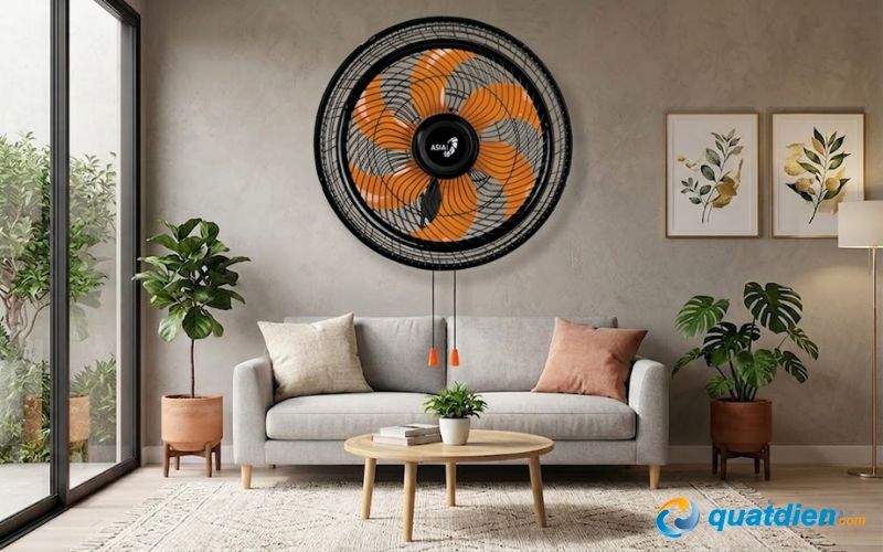 Quạt treo tường Asia 2 dây Turbo Plus VY637892 – 6 cánh, gió dày và mạnh hơn