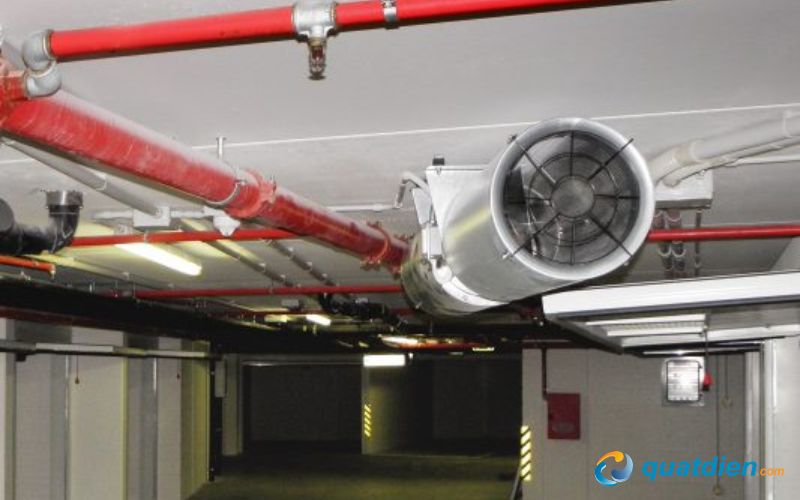 Quạt hút tầng hầm tăng cường lưu thông không khí khu vực kín